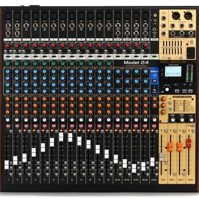TASCAM Model 24 Multi-Track Live Recording Console with USB Audio Interface and Analog Mixer image 9