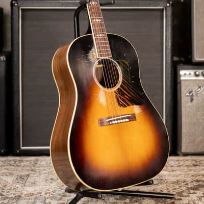 Gibson Custom Shop 1936 Advanced Jumbo Murphy Lab Heavy Aged Acoustic Guitar - Vintage Sunburst with Hardshell Case image 13
