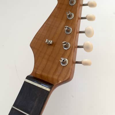 Lefty AAA Roasted Flame Maple Custom Loaded Strat Vintage Modern Neck NOS Relic Nitro Lacquer Elite Wheel Truss image 2