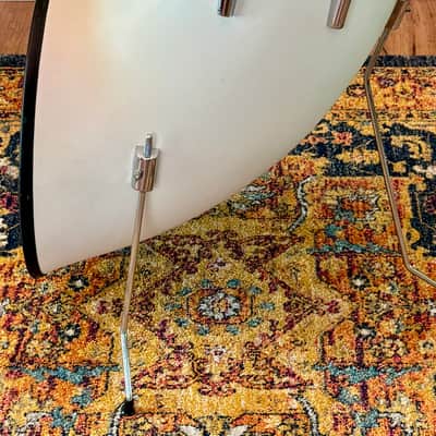 North Drums 14" Floor Tom Drum White Read Details Vintage 70's image 2