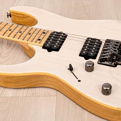 2017 Ibanez Prestige RG652AHML Left-Handed Antique White Blonde, Near-Mint w/ Case image 6