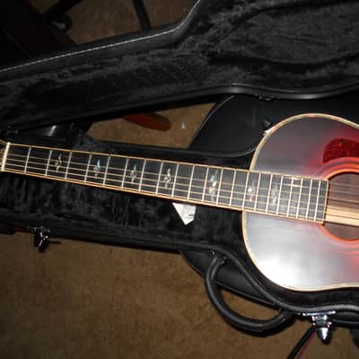Fowlcon Guitar Company Hand Made 'Yulong Guo' Parlor Guitar "Sunburst" w/OHSC image 4