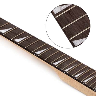 DIY Guitar Kit, 24 Fret Maple Wood Guitar Neck with Rosewood Fingerboard, Mahogany Body image 3
