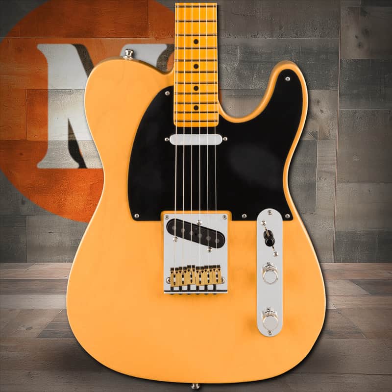 Fender American Ultra Luxe Vintage '50s Telecaster Maple Fingerboard - Butterscotch Blonde image 1