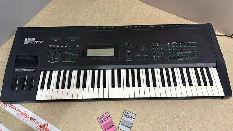 Yamaha SY77 Synthesizer 1989 - Black image 1