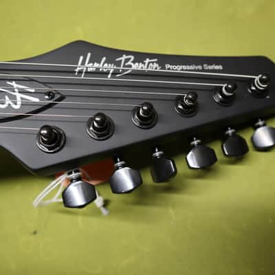 Harley Benton HWY-25BKS Progressive 2022 Black Matte Free FretWerx Setup and Fret Polish USA Stock image 15