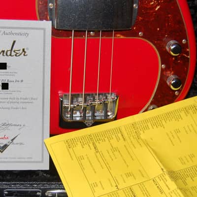 2017 Fender Postmodern Journeyman Jazz Precision J/P Bass Custom Shop Relic Hot Rod Red Case! SAVE image 10