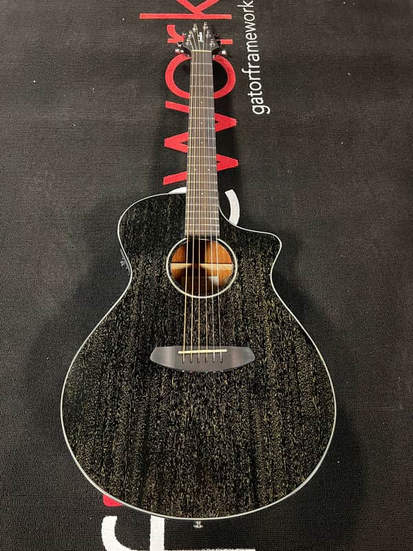 Breedlove ECO Rainforest S Concert CE Acoustic-Electric Guitar -  African Mahogany - Black Gold image 1