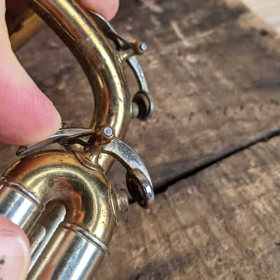 Buescher Aristocrat Model 207 Bb Trumpet 50's era needs work image 9