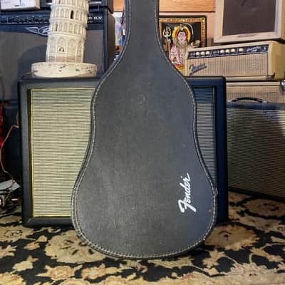 Fender Vintage Chipboard Acoustic Case 1960s 1970s - Black image 1