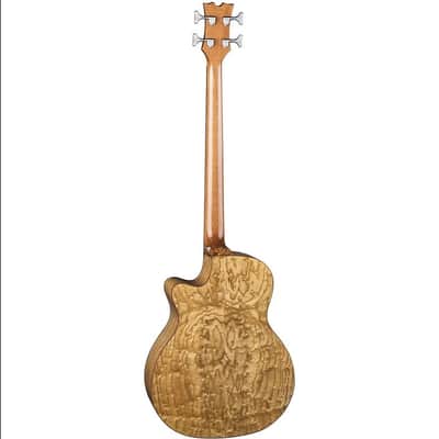 Dean Exotica Quilt Ash Acoustic Bass w/ Aphex Electronics EQABA-GN image 3