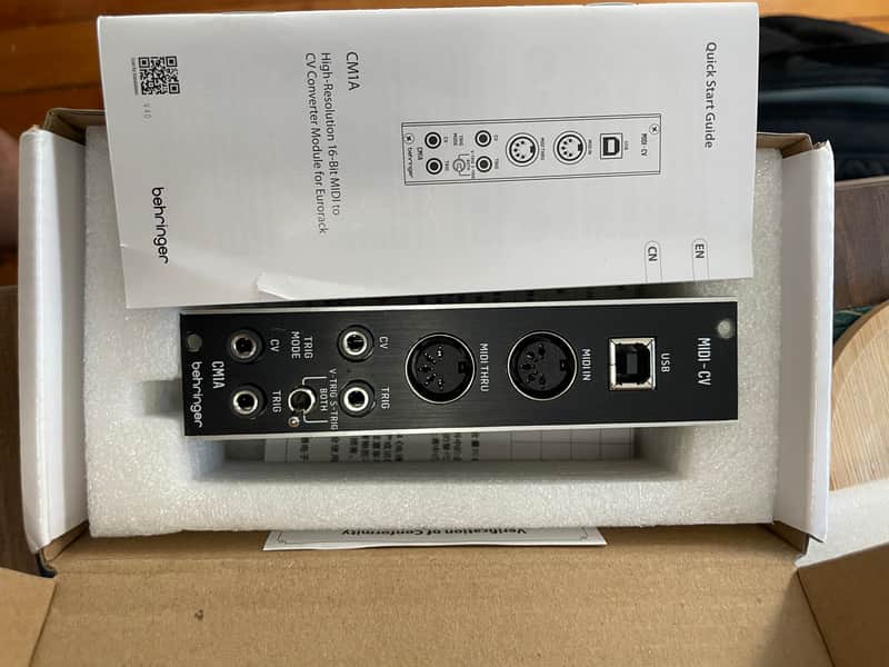Behringer CM1A MIDI to CV Eurorack Module 2021 - Present - Black image 1