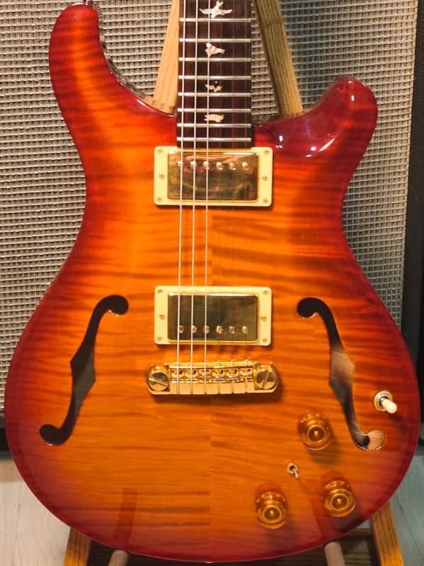 PRS Hollowbody II 2003 Dark Cherry Sunburst for sale or Trade image 1