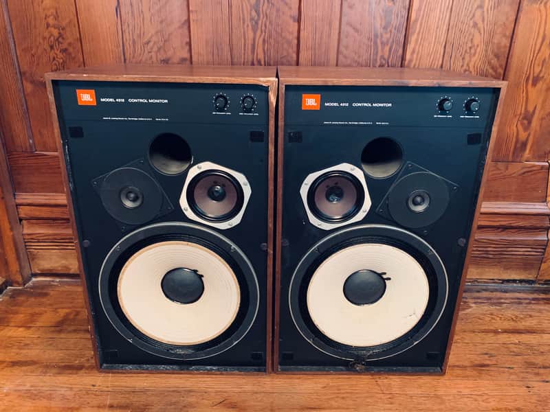Vintage pair of JBL 4312 Control Monitor speakers image 1