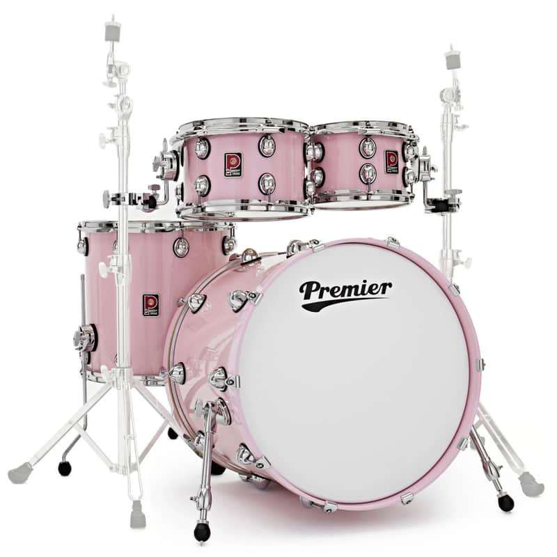 Premier Genista Maple Series 22" Four-Piece Shell Pack North American Maple Pink PGM22-4SPPIN image 1