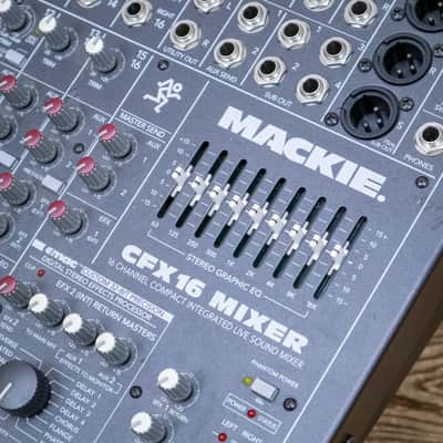 Mackie CFX16 (CFX-16) 16-Channel Mixer 12 XLR Mic Inputs & Effects U287998 image 7