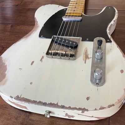 Nash Guitars Model T-52 Aged Mary Kay White Nitro Maple Neck VSN126 image 2