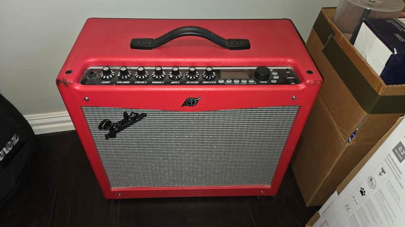 Fender Mustang III V2 100W Modeling Guitar Combo Amp - Limited Edition Red image 1