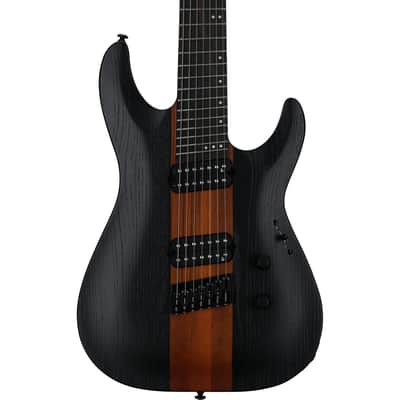 Schecter Rob Scallon C-7 Multi-Scale Electric Guitar, 7-String, Satin Dark Roast image 1