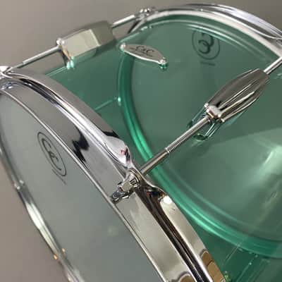 C&C USA CC Cardwell Acrylic Coke Bottle Green Tom Drum 6-Lug 9x13 Fully Original Complete Your Kit image 9