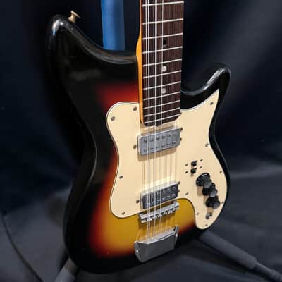 Kapa Continental 12 String Guitar - All Original - Hofner 511 Humbucker Pickups - Modern Faux Tweed Hard Case - 1966 image 10