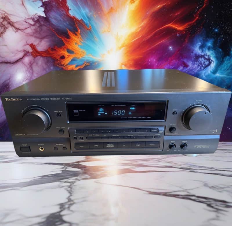 Technics SA-GX550 AV Stereo Receiver w/ Phono Input Serviced & Works Bild 1