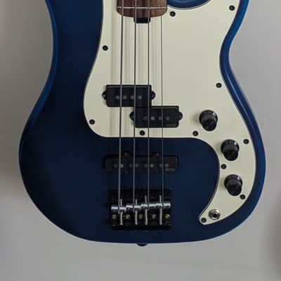 Wide Load PJ Bass - Satin Navy Burst - EMG Geezer Butler - Black Walnut Neck image 2