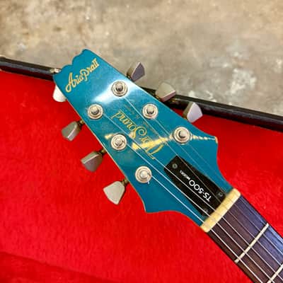 Aria Pro II Tri-Sound TS-500 1980 - Teal neck thru original vintage MIJ Japan image 6
