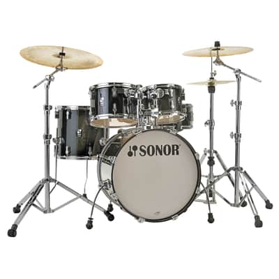 Sonor AQ2 22" Transparent Black Stage Drumset image 1