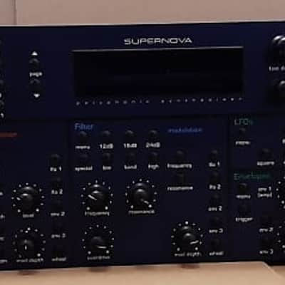 Novation Supernova Polyhpnic Rackmount Synthesizer 1998 - Blue image 2