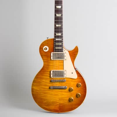 Gibson  Les Paul Standard Solid Body Electric Guitar (1959), ser. #9-1854, original brown hard shell case. image 1