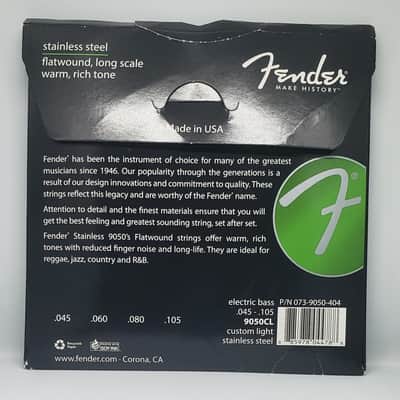 Fender Fender 9050CL Stainless Steel Flatwound Bass Strings - Standard / Long Scale image 3