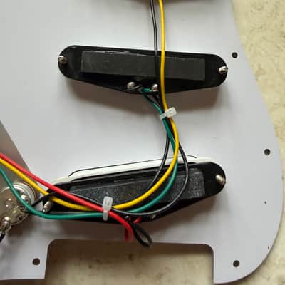 Stratocaster Style Loaded Pickguard & Backplate w/mounting screws image 5
