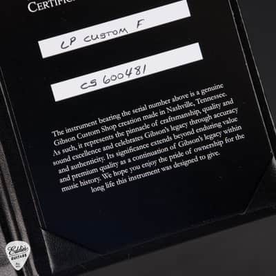 Gibson Custom Shop Made 2 Measure Les Paul Custom Figured Charcoal Widow 9.14 #CS600481 image 15