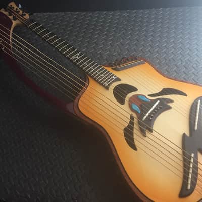 Extraordinary Near Mint Virtuoso Custom Telesis Bespoke 20 String Electro-Acoustic Harp Guitar image 11