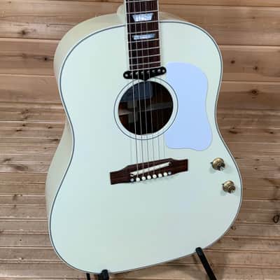 Gibson Custom Limited Edition John Lennon 70th Anniversary J-160E Imagine Acoustic Guitar - White image 1