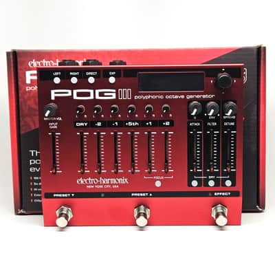 Electro-Harmonix POG3 Polyphonic Octave Generator, MINT Condition with Box, Power Supply & Paperwork! pog 3
