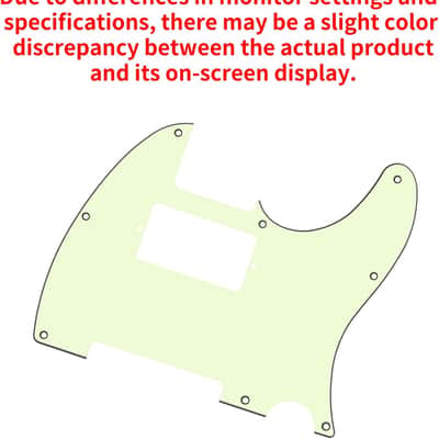 Tele HS/HH Pickguard 3 Ply 8-Hole Electric Guitar Pickguard Scratch Plate for USA/Mexican Fender Modern Style Standard Tele Telecaster TL JT/HB-04 Mint image 5