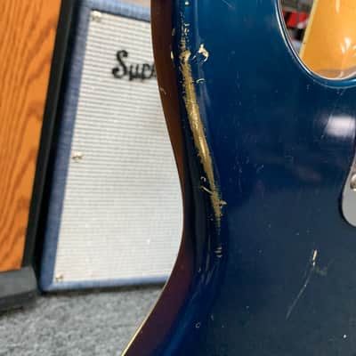 Mosrite 12 string venture model the blue Phoenix 60s Blue image 17