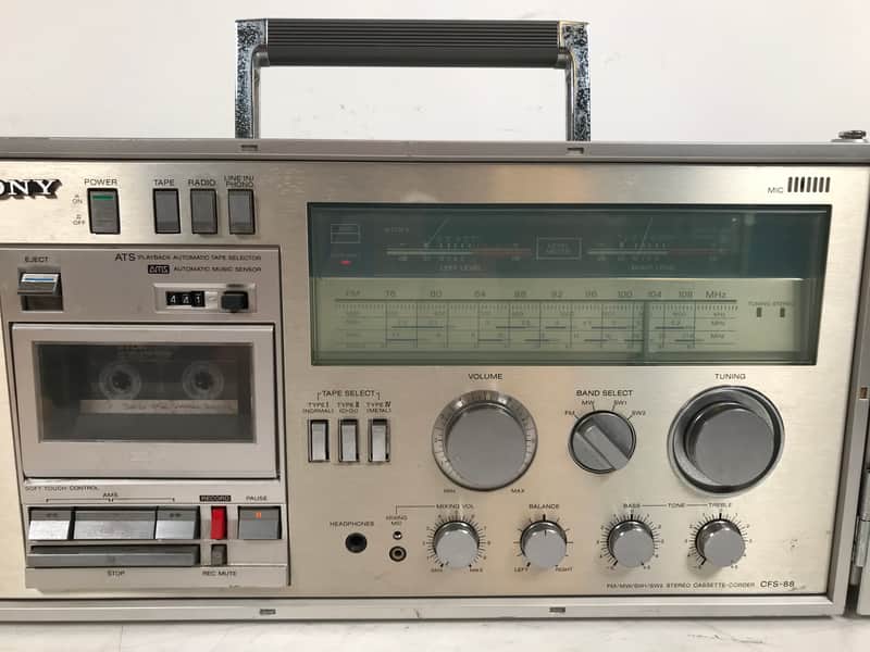 Sony CFS-88 Foldable Vintage Stereo Boombox | Reverb