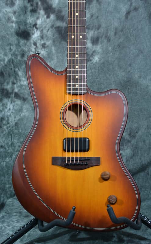 Fender Acoustasonic Standard Jazzmaster Honey Burst w/ FREE Same Day Shipping image 1