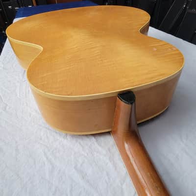 Vega Electrovox Blonde Archtop Tenor Guitar, Model TR1. circa 1930's - 1940's, serial #5208 image 14