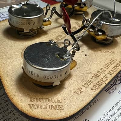 General Vintage Tone 1970s Les Paul ®️ Harness GVT NOS Custom made CTS pots / GVT Red dime capacitors - Aged image 4