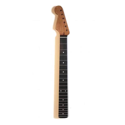 LEFT HANDED 22 frets Satin Nitro varnished Roasted Mapple Strat Neck with rosewo image 1