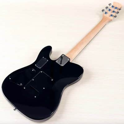 Black 39 Inch Silent Acoustic Electric Guitar, Spruce Top Body, Okoume Wood Neck, 22 Frets image 2