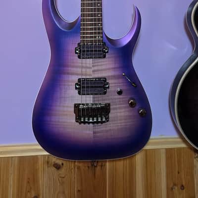 Ibanez RGAR61AL-BAF Axion Label 2019 - 2020 - Black Aurora with Upgraded Pickups Burst image 1