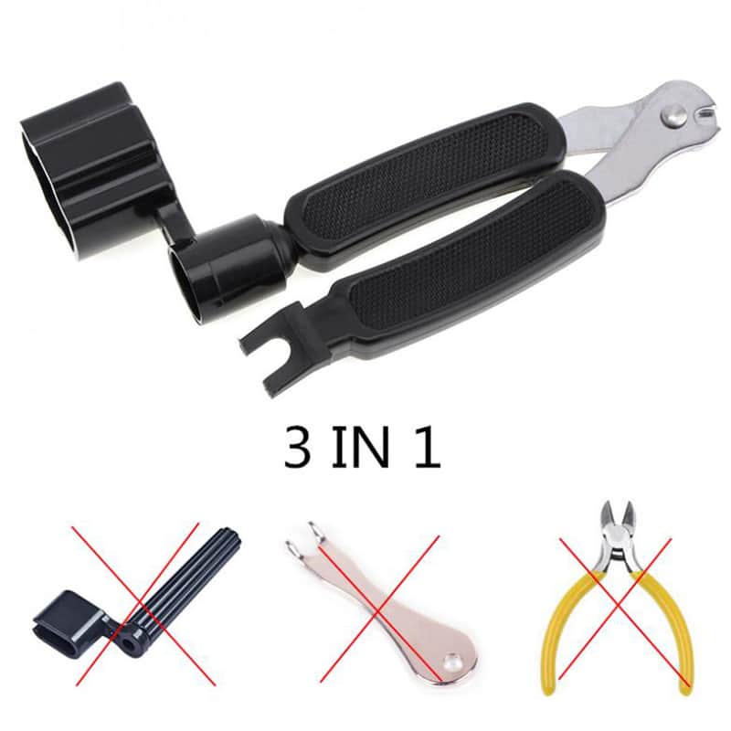 3 in 1 Guitar Peg String Winder + String Pin Puller + String Cutter Luthier Tool,price include the import duty for US buyer image 1