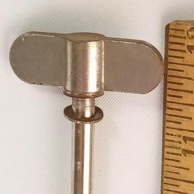 Ludwig 11 1/4" 12-24tpi Bass-Drum Thumb-Tension T-Rod/Screw Vintage Nickel Snare image 2