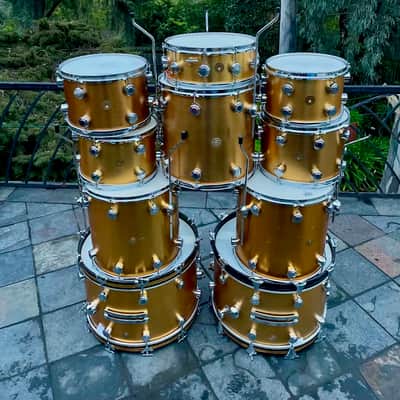 Hayman Vibrasonic 60s - Gold Ingot- 11pce- dble bass drums image 4