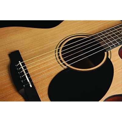 Jasmine S34C Orchestra & Auditorium Venetian Cutaway Spruce Top Nato Neck 6-String Acoustic Guitar image 7